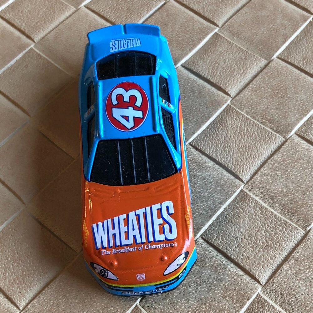 Wheaties Diecast NASCAR Race Car #43 Blue & Orange